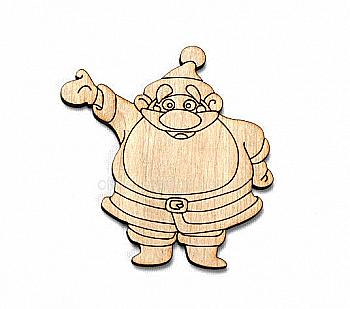 Заготівка-магніт дерев`яна "Санта-1" 75*80 мм, NY013 Заготівка-магніт дерев`яна "Санта-1" 75*80 мм, NY013