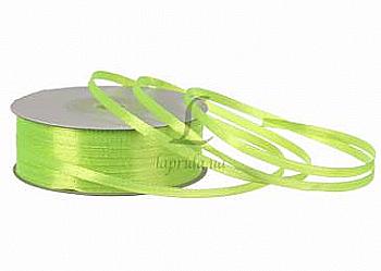 Стрічка атлас 3 мм-91 м, 58, неоново-салатова