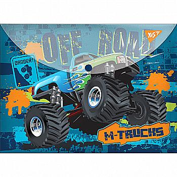 Папка-конверт на кнопці А4 "M-Trucks", 491618 Yes