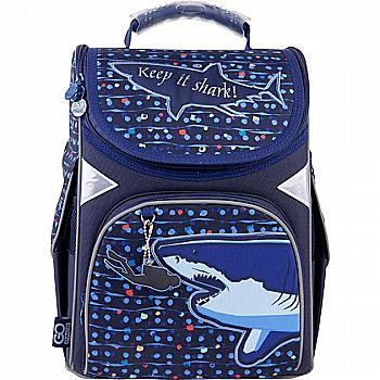 Рюкзак каркасний GoPack Education Shark 5001-9, GO21-5001S-9 Рюкзак каркасний GoPack Education Shark 5001-9, GO21-5001S-9