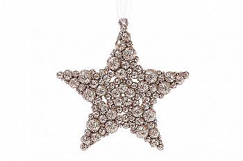 Новорічна прикраса Зірка 9,5 см, 788-440