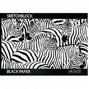 Альбом-планшет чорний папір, клеєний А5 30 арк. 120 г/м, BL5930 Альбом-планшет чорний папір, клеєний А5 30 арк. 120 г/м, BL5930