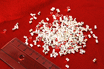 Стопперы, 3*3 мм, Серебрянные, 10г. Margo Стопперы, 3*3 мм, Серебрянные, 10г. Margo