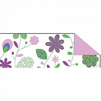 Картон "Цветочный орнамент Кантри" 300г 20*30 см лилово-зелёный UR 12642203R