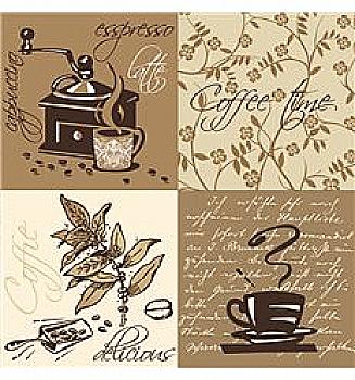 Декупажные салфетки "Coffe time №1", 33*33 см, МАКІ