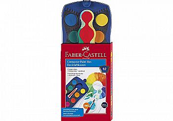 Фарби акварельні сухі 12 кол. Connector, 125050 Faber-Castell*** Фарби акварельні сухі 12 кол. Connector, 125050 Faber-Castell***