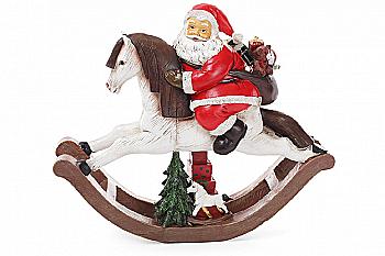 Статуетка "Санта на коні" 37 см, 718-784