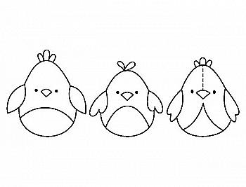 Штамп Три птенца, ARTHF901 ТМ "Artemio"