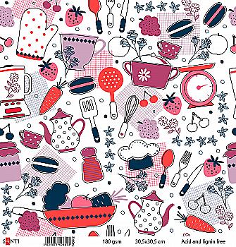 Бумага для скрапбукинга №33, 30.5*30.5 см, 740802