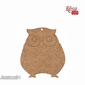 Заготівка Сова, ДВП, 7*8 см, 1 шт, Rosa Talent (5)