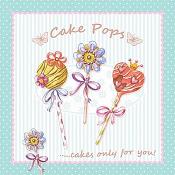 Декупажные салфетки "Cake Pops", 33*33 см, ti-flair Декупажные салфетки "Cake Pops", 33*33 см, ti-flair