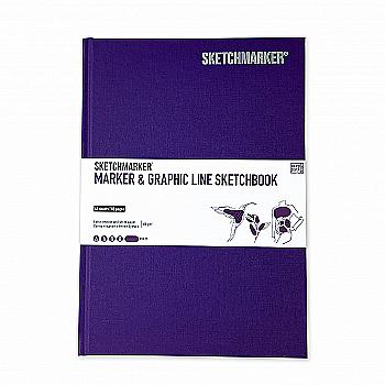 Скетчбук SKETCHMARKER В5 44 л., 180 г/м², фиолетовый, MGLHM/VIOL Скетчбук SKETCHMARKER В5 44 л., 180 г/м², фиолетовый, MGLHM/VIOL