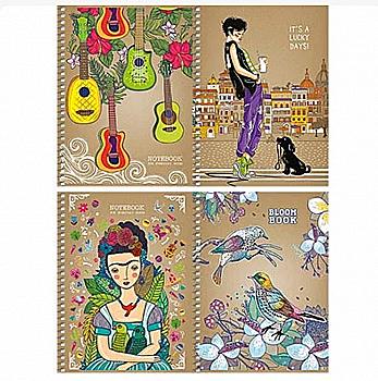 Блокнот В6 120 арк. "Student" крафт картон (0446)