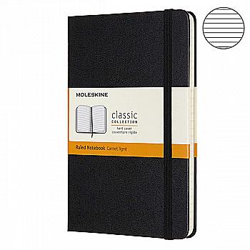 Записник Чорний медіум лінійка, Moleskine Classic, QP050 Записник Чорний медіум лінійка, Moleskine Classic, QP050