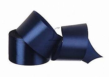 Лента атлас 48 мм-23 м, 120 темно-синяя, 5-2449