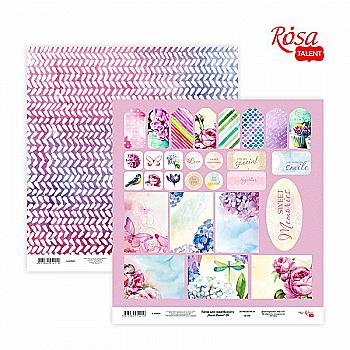 Папір для скрапбукінгу "Floral Poem" 20, двосторонній 30,48*30,48 см, 200 г/м2, Rosa Talent Папір для скрапбукінгу "Floral Poem" 20, двосторонній 30,48*30,48 см, 200 г/м2, Rosa Talent