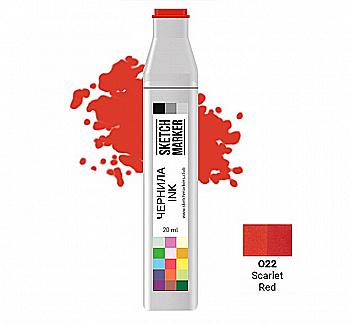 Чернило для заправки маркера SKETCHMARKER, 20 мл, Scralet Red - Алый, SI-O22 Чернило для заправки маркера SKETCHMARKER, 20 мл, Scralet Red - Алый, SI-O22