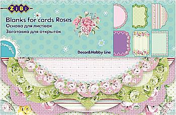 Основа для листівок "Roses" 10,2*15,3 см., ZB.18202-AF Основа для листівок "Roses" 10,2*15,3 см., ZB.18202-AF