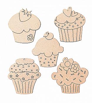 Набор заготовок Сладости, 5 шт, ДВП, Rosa Talent