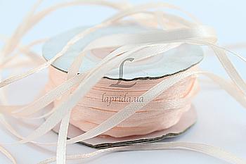 Лента атлас 3 мм-91 м, 07, персиковая