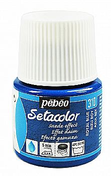 Фарба для тканини з ефектом замши Setacolor Opaque 45 мл, блакитний королівський 295310 Pebeo Фарба для тканини з ефектом замши Setacolor Opaque 45 мл, блакитний королівський 295310 Pebeo