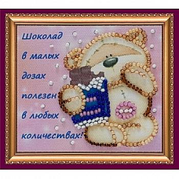 Набір для вишивки бісером "Магніт" Шматочок шоколаду, AMA-081 Набір для вишивки бісером "Магніт" Шматочок шоколаду, AMA-081