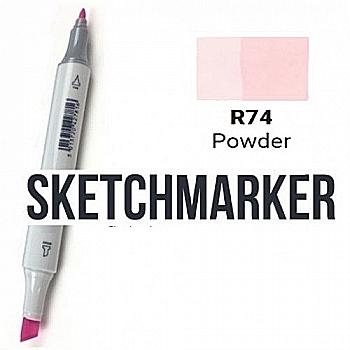 Маркер SKETCHMARKER, 2 пера: долото и тонкое, Powder - Пудра, SM-R74 Маркер SKETCHMARKER, 2 пера: долото и тонкое, Powder - Пудра, SM-R74
