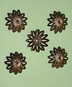 Обіймач для намистин Квітка 18 мм бронза, ТМ "Чарівна мить" Обіймач для намистин Квітка 18 мм бронза, ТМ "Чарівна мить"