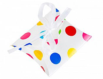 Бонбоньерка с ленточкой Горошек, 12 ед., 1502-2183