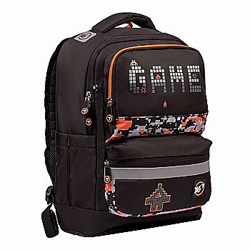 Рюкзак школьный YES S-30 Juno XS "Game", черный Ergo, 558210  Рюкзак школьный YES S-30 Juno XS "Game", черный Ergo, 558210