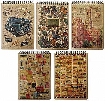 Блокнот А5 80 л KRAFT, нелинованый, пружина, перфорация, KF5180 Блокнот А5 80 л KRAFT, нелинованый, пружина, перфорация, KF5180