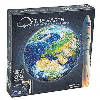 Пазл круглый "Земля", 500 элем. RMS-NASA, 82-0022-A
