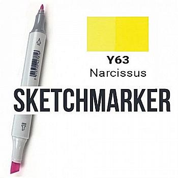 Маркер SKETCHMARKER, 2 пера: долото и тонкое, Narcissus - Нарцисс, SM-Y63 Маркер SKETCHMARKER, 2 пера: долото и тонкое, Narcissus - Нарцисс, SM-Y63