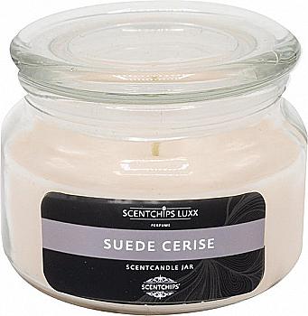 Аромасвечка в стеклянной банке Scentchips Замшевая вишня 240 г/50 час. горение, 255101 Аромасвечка в стеклянной банке Scentchips Замшевая вишня 240 г/50 час. горение, 255101