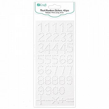 Наклейки жемчужные - Цифры (40 шт.), белый, GRPE-045 DpCraft Наклейки жемчужные - Цифры (40 шт.), белый, GRPE-045 DpCraft