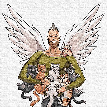 Набір для розпису по номерах 30*30 см "Рятівник тваринок", KHO4352