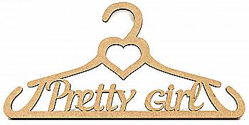 Набор заготовок вешалка "Pretty Girl", 1 шт, МДФ, 35х18х0,6 см, ROSA Talent Набор заготовок вешалка "Pretty Girl", 1 шт, МДФ, 35х18х0,6 см, ROSA Talent