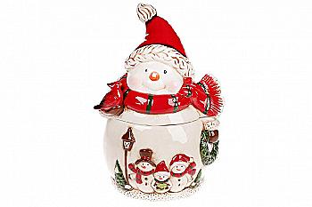 Банка для солодощів "Сніговики" 2,5 л, 827-845 Банка для солодощів "Сніговики" 2,5 л, 827-845