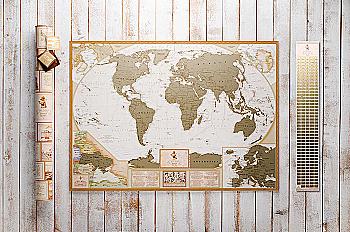 Скретч карта My Map Antique edition, 88*63 см (англ.+ укр. мови) ТМ "My Gift" Скретч карта My Map Antique edition, 88*63 см (англ.+ укр. мови) ТМ "My Gift"