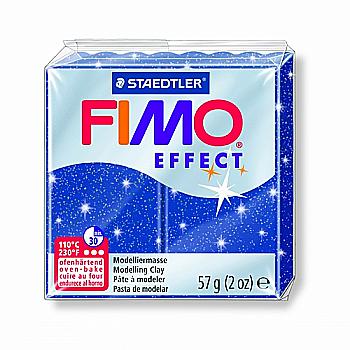 Пластика Effect, Синя з блискітками, 57г, Fimo Пластика Effect, Синя з блискітками, 57г, Fimo