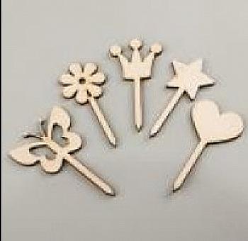 Заготівка дерев`яна Верхівка для торта "Свято" (5 шт), ВТ39 Заготівка дерев`яна Верхівка для торта "Свято" (5 шт), ВТ39