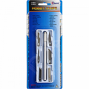 Набір для моделювання 6011: ніж макетний, 6 змінних лез, 6011 DAFA Набір для моделювання 6011: ніж макетний, 6 змінних лез, 6011 DAFA