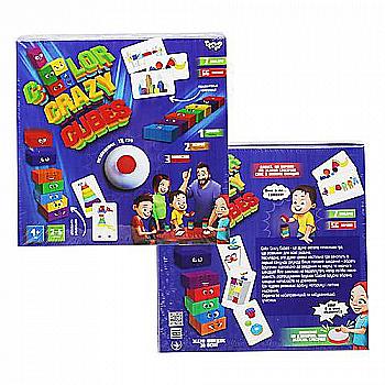 Настільна розважальна гра "Color Crazy Cubes" укр (10), CCC-02-01U Настільна розважальна гра "Color Crazy Cubes" укр (10), CCC-02-01U