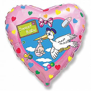 Шар воздушный 18" Аист Мир Барби Ф, 1202-3234