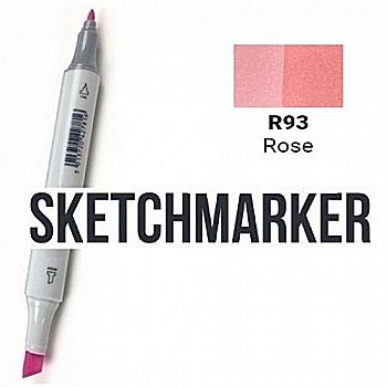 Маркер SKETCHMARKER, 2 пера: долото и тонкое, Rose - Роза, SM-R93 Маркер SKETCHMARKER, 2 пера: долото и тонкое, Rose - Роза, SM-R93