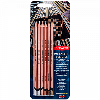 Набір олівців кольорових "Metallic traditional", 6 кол., блістер, 2305600 Набір олівців кольорових "Metallic traditional", 6 кол., блістер, 2305600