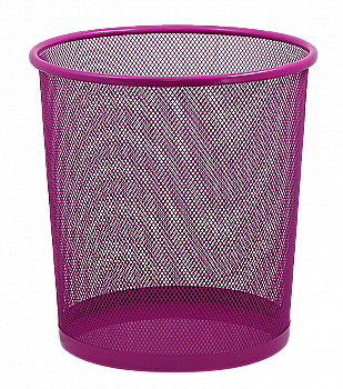 Кошик для паперів круглий 295*295*280 мм, металев, рожевий ZB.3126-10 Кошик для паперів круглий 295*295*280 мм, металев, рожевий ZB.3126-10