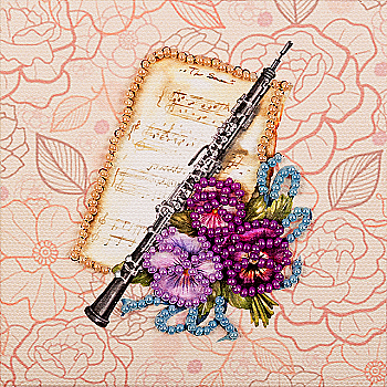 Магнит для вышивания бисером 9*9 см, FLA-298