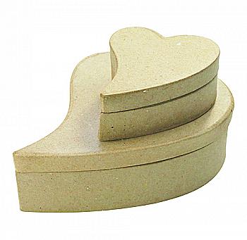 Заготівка з пап`є-маше "Коробка серце" 35 см, BTS908C