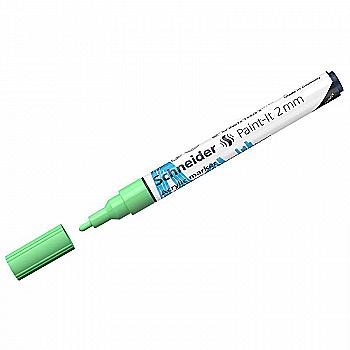 Маркер акриловый Schneider Paint-it 310, 2 мм, зелёный пастельный, S120124 Маркер акриловый Schneider Paint-it 310, 2 мм, зелёный пастельный, S120124
